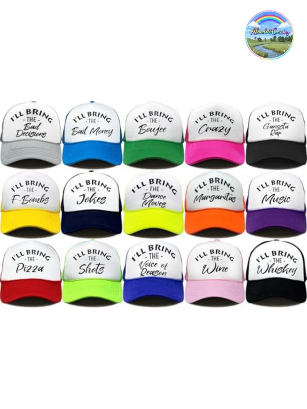 15 Pack Funny Trucker Hats for Women Bachelorette Party Girls Trip